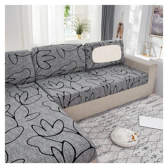 Modern Printed Sofa Cushion Cover Livingroom Funiture Protector Spandex Elastic Removable Lshape Corner Armchair Couch Slipcover - Image 3